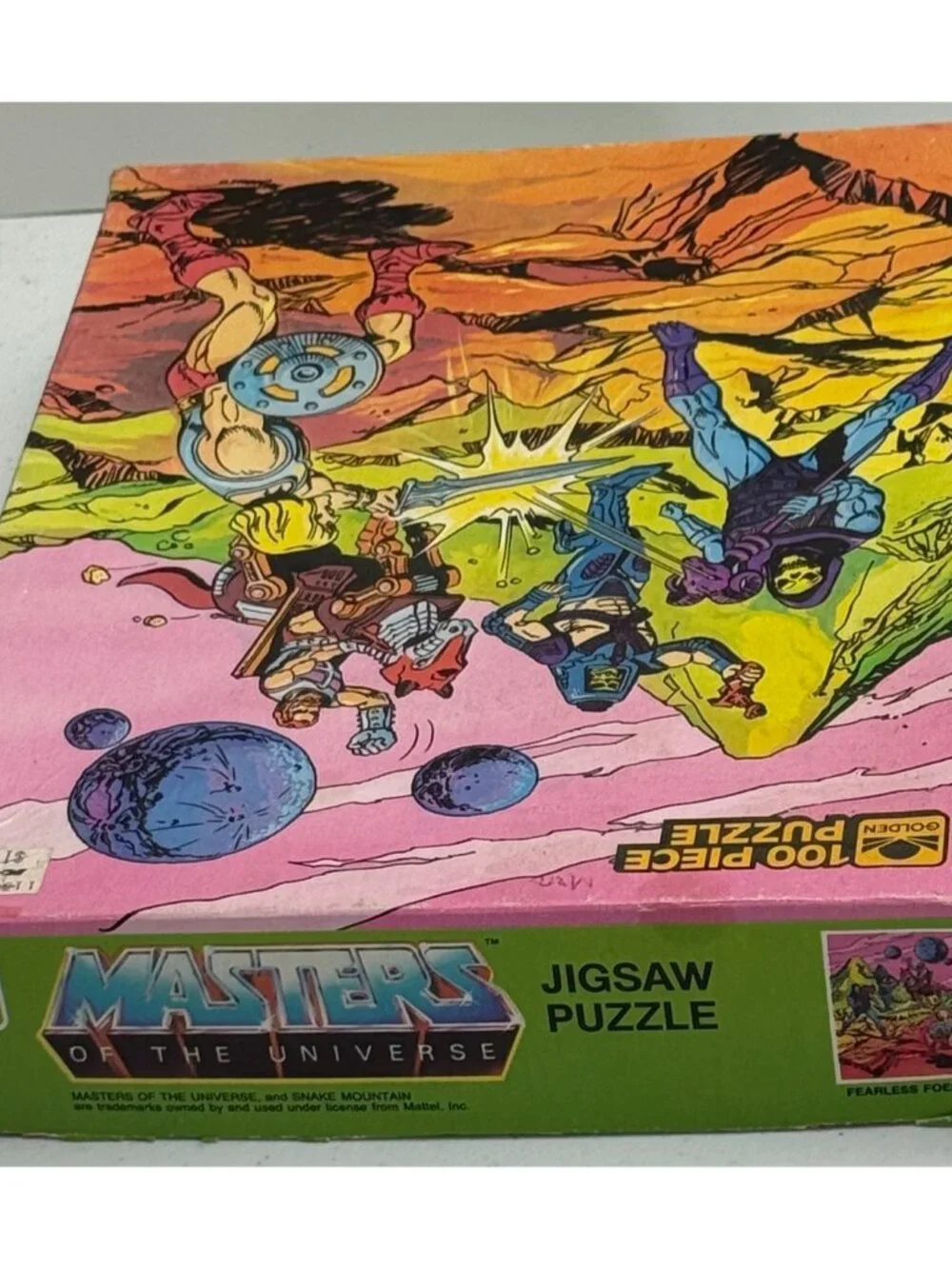 He-Man Masters of the Universe 100+ Piece Jigsaw Puzzle 1984 Fearless Foes MOTU